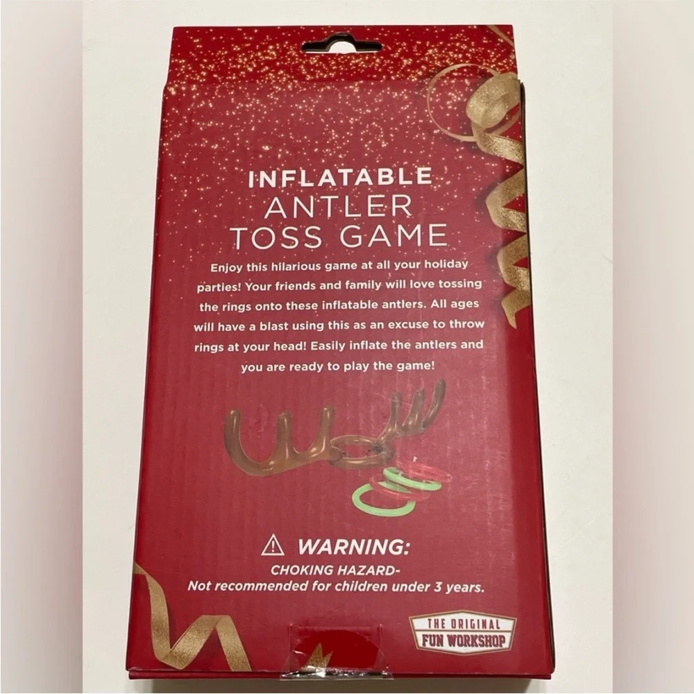Inflatable Antler Toss Game Holiday Party Fun Toy New In Box